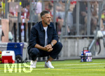 15.08.2026, Fussball Bundesliga 2026/2027, Testspiel Telecom-Cup, FC Bayern München - RB Leipzig, in der Allianz-Arena München, Trainer Martin Demichelis (RB Leipzig) nachdenklich 