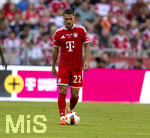 15.08.2026, Fussball Bundesliga 2026/2027, Testspiel Telecom-Cup, FC Bayern München - RB Leipzig, in der Allianz-Arena München, Arijon Ibrahimovic (Bayern München) nachdenklich 