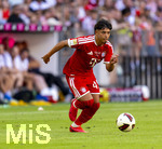 15.08.2026, Fussball Bundesliga 2026/2027, Testspiel Telecom-Cup, FC Bayern München - RB Leipzig, in der Allianz-Arena München, Maycon Cardozo (Bayern München) am Ball 