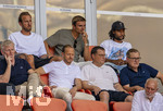15.08.2026, Fussball Bundesliga 2026/2027, Testspiel Telecom-Cup, FC Bayern München - RB Leipzig, in der Allianz-Arena München, Ehrentribüne mit Sportvorstand Max Eberl (Bayern München), Rouven Kasper (VORSTAND MARKETING UND VERTRIEB, FC Bayern), Vorstandsvorsitzender Jan-Christian Dreesen (FC Bayern München), Harry Kane (FC Bayern München), Joao Palhinha (FC Bayern München), Serge Gnabry (FC Bayern München) 