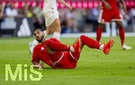 15.08.2026, Fussball Bundesliga 2026/2027, Testspiel Telecom-Cup, FC Bayern München - RB Leipzig, in der Allianz-Arena München, Ismael Saibari (FC Bayern München) am Boden.