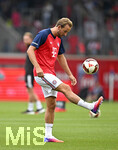 18.08.2026, Fussball Bundesliga 2026/2027, Testspiel, 1.FC Heidenheim - FC Bayern München, in der Voith-Arena Heidenheim, Harry Kane (FC Bayern München) am Ball.