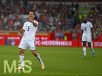 18.08.2026, Fussball Bundesliga 2026/2027, Testspiel, 1.FC Heidenheim - FC Bayern München, in der Voith-Arena Heidenheim,  Felipe Chavez (FC Bayern München),  jubelt