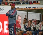 18.08.2026, Fussball Bundesliga 2026/2027, Testspiel, 1.FC Heidenheim - FC Bayern München, in der Voith-Arena Heidenheim, Trainer Vincent Kompany (FC Bayern München) in Rage