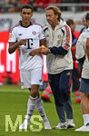 18.08.2026, Fussball Bundesliga 2026/2027, Testspiel, 1.FC Heidenheim - FC Bayern München, in der Voith-Arena Heidenheim, Jamal Musiala (Bayern München) geht aus dem Spiel