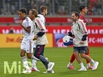 18.08.2026, Fussball Bundesliga 2026/2027, Testspiel, 1.FC Heidenheim - FC Bayern München, in der Voith-Arena Heidenheim, Jamal Musiala (Bayern München) geht aus dem Spiel