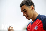 18.08.2026, Fussball Bundesliga 2026/2027, Testspiel, 1.FC Heidenheim - FC Bayern München, in der Voith-Arena Heidenheim,  Jamal Musiala (Bayern München) nachdenklich 