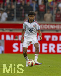 18.08.2026, Fussball Bundesliga 2026/2027, Testspiel, 1.FC Heidenheim - FC Bayern München, in der Voith-Arena Heidenheim, Nathaniel Brown (FC Bayern München) am Ball 