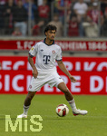 18.08.2026, Fussball Bundesliga 2026/2027, Testspiel, 1.FC Heidenheim - FC Bayern München, in der Voith-Arena Heidenheim, Nathaniel Brown (FC Bayern München) am Ball 