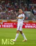 18.08.2026, Fussball Bundesliga 2026/2027, Testspiel, 1.FC Heidenheim - FC Bayern München, in der Voith-Arena Heidenheim, Torjubel Felipe Chavez (FC Bayern München), 