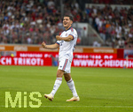 18.08.2026, Fussball Bundesliga 2026/2027, Testspiel, 1.FC Heidenheim - FC Bayern München, in der Voith-Arena Heidenheim, Torjubel Felipe Chavez (FC Bayern München), 
