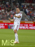 18.08.2026, Fussball Bundesliga 2026/2027, Testspiel, 1.FC Heidenheim - FC Bayern München, in der Voith-Arena Heidenheim, Torjubel Felipe Chavez (FC Bayern München), 