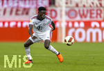 18.08.2026, Fussball Bundesliga 2026/2027, Testspiel, 1.FC Heidenheim - FC Bayern München, in der Voith-Arena Heidenheim, Bara Sapoko Ndiaye (Bayern München) am Ball 