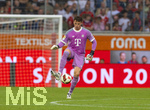 18.08.2026, Fussball Bundesliga 2026/2027, Testspiel, 1.FC Heidenheim - FC Bayern München, in der Voith-Arena Heidenheim, Torwart Jonas Urbig (FC Bayern München) am Ball.  