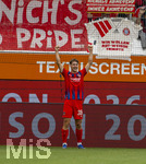 18.08.2026, Fussball Bundesliga 2026/2027, Testspiel, 1.FC Heidenheim - FC Bayern München, in der Voith-Arena Heidenheim, Torjubel Yannik Wagner (1.FC Heidenheim) 