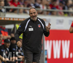 18.08.2026, Fussball Bundesliga 2026/2027, Testspiel, 1.FC Heidenheim - FC Bayern München, in der Voith-Arena Heidenheim, Trainer Frank Schmidt (1. FC Heidenheim 1846) 