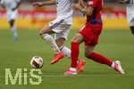 18.08.2026, Fussball Bundesliga 2026/2027, Testspiel, 1.FC Heidenheim - FC Bayern München, in der Voith-Arena Heidenheim, Zweikampf, Duell, Aktion, Action,  um den Ball
