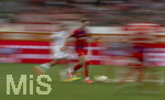 18.08.2026, Fussball Bundesliga 2026/2027, Testspiel, 1.FC Heidenheim - FC Bayern München, in der Voith-Arena Heidenheim, Spieler am Ball, detail