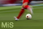 18.08.2026, Fussball Bundesliga 2026/2027, Testspiel, 1.FC Heidenheim - FC Bayern München, in der Voith-Arena Heidenheim, Spieler am Ball, detail