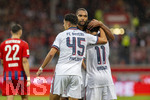 18.08.2026, Fussball Bundesliga 2026/2027, Testspiel, 1.FC Heidenheim - FC Bayern München, in der Voith-Arena Heidenheim, Torjubel Aleksandar Pavlovic (Bayern München) , Jonathan Tah (FC Bayern München), Nathaniel Brown (FC Bayern München) 