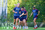 19.08.2026, München, Deutschland. Google Pixel Frauen-Bundesliga: Die FC Bayern Frauen absolvieren auf dem FC Bayern Campus eine Trainingseinheit vor dem Bundesliga-Saisonauftakt gegen den 1. FC Union Berlin. Pernille Harder (FC Bayern Frauen)