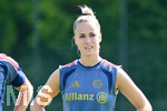 19.08.2026, München, Deutschland. Google Pixel Frauen-Bundesliga: Die FC Bayern Frauen absolvieren auf dem FC Bayern Campus eine Trainingseinheit vor dem Bundesliga-Saisonauftakt gegen den 1. FC Union Berlin. Giulia Gwinn (FC Bayern Frauen)