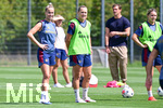 19.08.2026, München, Deutschland. Google Pixel Frauen-Bundesliga: Die FC Bayern Frauen absolvieren auf dem FC Bayern Campus eine Trainingseinheit vor dem Bundesliga-Saisonauftakt gegen den 1. FC Union Berlin. Giulia Gwinn (FC Bayern Frauen)