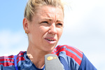 19.08.2026, München, Deutschland. Google Pixel Frauen-Bundesliga: Die FC Bayern Frauen absolvieren auf dem FC Bayern Campus eine Trainingseinheit vor dem Bundesliga-Saisonauftakt gegen den 1. FC Union Berlin. Linda Dallmann (FC Bayern Frauen)