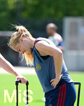 19.08.2026, München, Deutschland. Google Pixel Frauen-Bundesliga: Die FC Bayern Frauen absolvieren auf dem FC Bayern Campus eine Trainingseinheit vor dem Bundesliga-Saisonauftakt gegen den 1. FC Union Berlin. Glodis Perla Viggosdottir (FC Bayern Frauen)