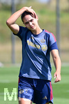 19.08.2026, München, Deutschland. Google Pixel Frauen-Bundesliga: Die FC Bayern Frauen absolvieren auf dem FC Bayern Campus eine Trainingseinheit vor dem Bundesliga-Saisonauftakt gegen den 1. FC Union Berlin. Kassandra Potsi (FC Bayern Frauen)