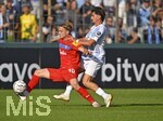 22.08.2026, Fussball DFB-Pokal 2026/27, 1.Runde, TSV 1860 München - Holstein Kiel, im Stadion an der Grünwalderstrasse in München, v.l. Jonas Therkelsen (Holstein Kiel) gegen Tunay Deniz (TSV 1860 München) 


