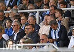 22.08.2026, Fussball DFB-Pokal 2026/27, 1.Runde, TSV 1860 München - Holstein Kiel, im Stadion an der Grünwalderstrasse in München, Präsident Gernot Mang (TSV 1860 München) nachenklich auf der Tribüne


