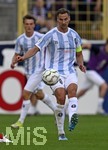 22.08.2026, Fussball DFB-Pokal 2026/27, 1.Runde, TSV 1860 München - Holstein Kiel, im Stadion an der Grünwalderstrasse in München, Dennis Dressel (TSV 1860 München) am Ball.


