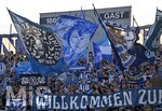 22.08.2026, Fussball DFB-Pokal 2026/27, 1.Runde, TSV 1860 München - Holstein Kiel, im Stadion an der Grünwalderstrasse in München, Die 60ger Fans - Willkommen 


