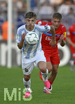22.08.2026, Fussball DFB-Pokal 2026/27, 1.Runde, TSV 1860 München - Holstein Kiel, im Stadion an der Grünwalderstrasse in München,  Mark Gevorgyan (1860 München) am Ball.


