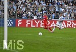 22.08.2026, Fussball DFB-Pokal 2026/27, 1.Runde, TSV 1860 München - Holstein Kiel, im Stadion an der Grünwalderstrasse in München, Guillermo Balzi (Holstein Kiel) trifft zum 0:2



