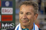 22.08.2026, Fussball DFB-Pokal 2026/27, 1.Runde, TSV 1860 München - Holstein Kiel, im Stadion an der Grünwalderstrasse in München, Präsident Gernot Mang (TSV 1860 München) nach dem Spiel gut gelaunt beim Interview.
