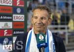 22.08.2026, Fussball DFB-Pokal 2026/27, 1.Runde, TSV 1860 München - Holstein Kiel, im Stadion an der Grünwalderstrasse in München, Präsident Gernot Mang (TSV 1860 München) nach dem Spiel gut gelaunt beim Interview.