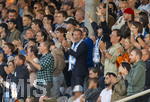 22.08.2026, Fussball DFB-Pokal 2026/27, 1.Runde, TSV 1860 München - Holstein Kiel, im Stadion an der Grünwalderstrasse in München, mitte: Präsident Gernot Mang (TSV 1860 München) jubelt auf der Tribüne. 