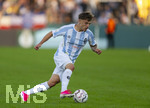 22.08.2026, Fussball DFB-Pokal 2026/27, 1.Runde, TSV 1860 München - Holstein Kiel, im Stadion an der Grünwalderstrasse in München, Mark Gevorgyan (1860 München) am Ball 