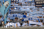 22.08.2026, Fussball DFB-Pokal 2026/27, 1.Runde, TSV 1860 München - Holstein Kiel, im Stadion an der Grünwalderstrasse in München, Löwenfans schwenken ihre Schals