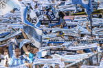 22.08.2026, Fussball DFB-Pokal 2026/27, 1.Runde, TSV 1860 München - Holstein Kiel, im Stadion an der Grünwalderstrasse in München, Löwenfans schwenken ihre Schals