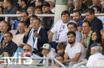 22.08.2026, Fussball DFB-Pokal 2026/27, 1.Runde, TSV 1860 München - Holstein Kiel, im Stadion an der Grünwalderstrasse in München, Tribüne, mitte: Präsident Gernot Mang (TSV 1860 München), re. oben: 1860-Aufsichtsratmitglied Nicolai Walch, Sebastian Seeböck (1860 München)