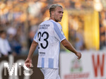 22.08.2026, Fussball DFB-Pokal 2026/27, 1.Runde, TSV 1860 München - Holstein Kiel, im Stadion an der Grünwalderstrasse in München, Lasse Faßmann (TSV 1860 München) nachdenklich 