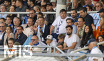 22.08.2026, Fussball DFB-Pokal 2026/27, 1.Runde, TSV 1860 München - Holstein Kiel, im Stadion an der Grünwalderstrasse in München, Tribüne, mitte: Präsident Gernot Mang (TSV 1860 München), re. oben: 1860-Aufsichtsratmitglied Nicolai Walch, Sebastian Seeböck (1860 München)