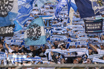 22.08.2026, Fussball DFB-Pokal 2026/27, 1.Runde, TSV 1860 München - Holstein Kiel, im Stadion an der Grünwalderstrasse in München, Löwenfans feiern die letzte Deutsche Meisterschaft vor 60 Jahren in 1966 mit ihren Fanschals.