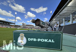 22.08.2026, Fussball DFB-Pokal 2026/27, 1.Runde, TSV 1860 München - Holstein Kiel, im Stadion an der Grünwalderstrasse in München, TV-Kamera am Spielfeldrand.