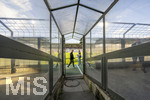 22.08.2026, Fussball DFB-Pokal 2026/27, 1.Runde, TSV 1860 München - Holstein Kiel, im Stadion an der Grünwalderstrasse in München, der Glastunnel den die Spieler aus der Kabine zum Spielfeld gehen müssen.
