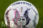 22.08.2026, Fussball DFB-Pokal 2026/27, 1.Runde, TSV 1860 München - Holstein Kiel, im Stadion an der Grünwalderstrasse in München, Der Spielball von Derbystar für die DFB-Pokalrunde der Männer. 