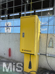 22.08.2026, Fussball DFB-Pokal 2026/27, 1.Runde, TSV 1860 München - Holstein Kiel, im Stadion an der Grünwalderstrasse in München, Mennekes-Stromverteilerkasten im Innenraum